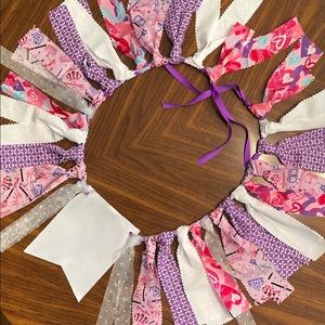 Personalizable Princess 1st birthday banner